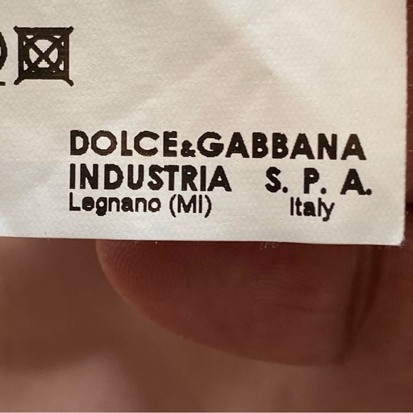 Dolce & Gabbana 100% Silk Black Midi with Ruffled Capped Sleeves size 44 - Picture 15 of 17